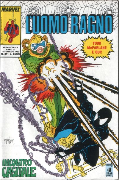Cover for L'Uomo Ragno (Edizioni Star Comics, 1987 series) #89