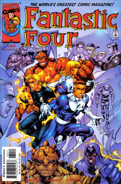 Cover for Fantastic Four (Marvel, 1998 series) #34 [Direct Edition]
