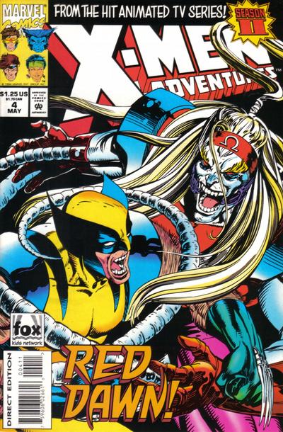 Cover for X-Men Adventures [II] (Marvel, 1994 series) #4 [Direct Edition]