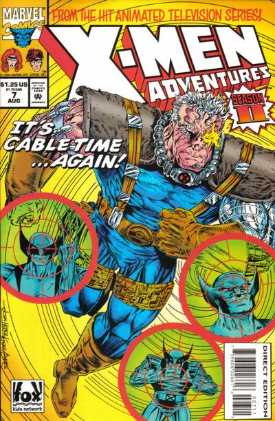 Cover for X-Men Adventures [II] (Marvel, 1994 series) #7 [Newsstand]
