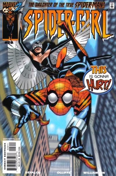 Cover for Spider-Girl (Marvel, 1998 series) #28 [Direct]