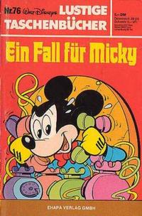 Cover Thumbnail for Lustiges Taschenbuch (Egmont Ehapa, 1967 series) #76 - Ein Fall für Micky