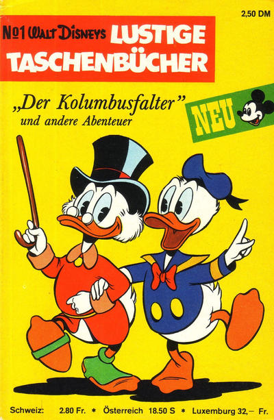 Cover for Lustiges Taschenbuch (Egmont Ehapa, 1967 series) #1 - "Der Kolumbusfalter" und andere Abenteuer