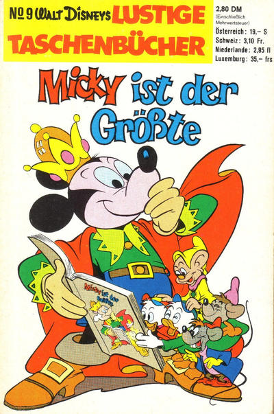 Cover for Lustiges Taschenbuch (Egmont Ehapa, 1967 series) #9 - Micky ist der Größte