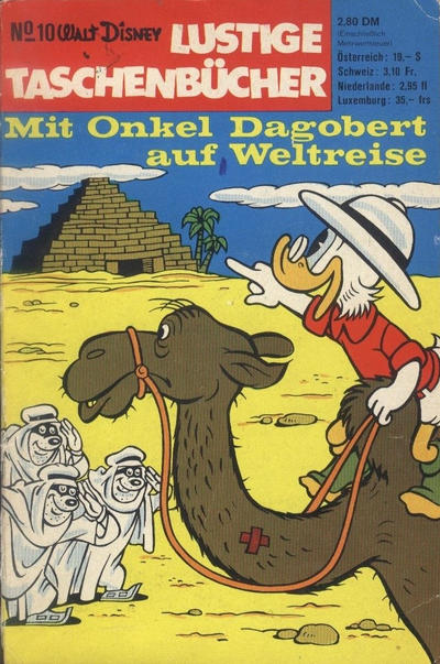 Cover for Lustiges Taschenbuch (Egmont Ehapa, 1967 series) #10 - Mit Onkel Dagobert auf Weltreise