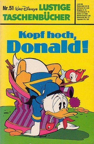 Cover for Lustiges Taschenbuch (Egmont Ehapa, 1967 series) #51 - Kopf hoch, Donald!