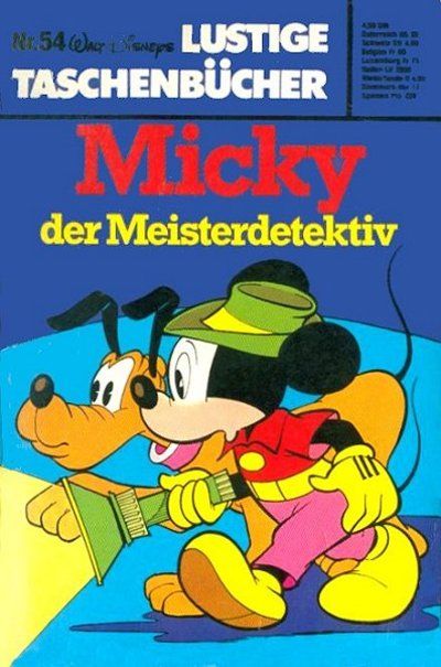 Cover for Lustiges Taschenbuch (Egmont Ehapa, 1967 series) #54 - Micky, der Meisterdetektiv