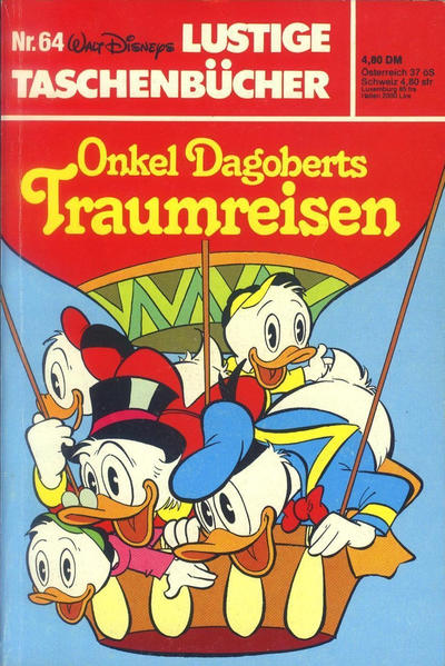 Cover for Lustiges Taschenbuch (Egmont Ehapa, 1967 series) #64 - Onkel Dagoberts Traumreisen