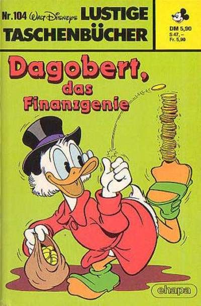 Cover for Lustiges Taschenbuch (Egmont Ehapa, 1967 series) #104 - Dagobert, das Finanzgenie