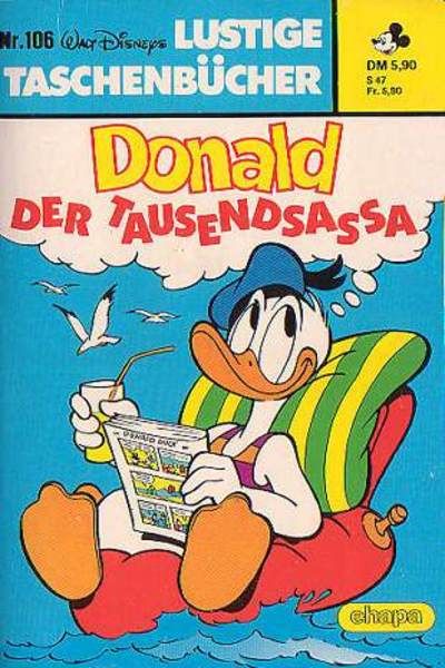 Cover for Lustiges Taschenbuch (Egmont Ehapa, 1967 series) #106 - Donald der Tausendsassa