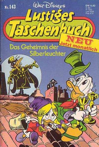 Cover for Lustiges Taschenbuch (Egmont Ehapa, 1967 series) #143 - Das Geheimnis der Silberleuchter