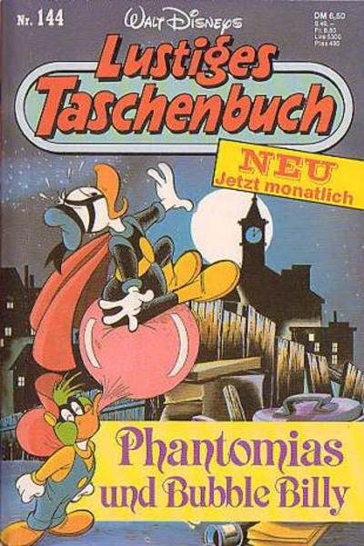 Cover for Lustiges Taschenbuch (Egmont Ehapa, 1967 series) #144 - Phantomias und Bubble Billy