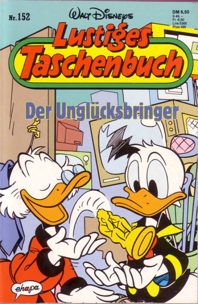 Cover for Lustiges Taschenbuch (Egmont Ehapa, 1967 series) #152 - Der Unglücksbringer