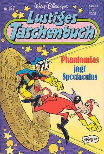 Cover for Lustiges Taschenbuch (Egmont Ehapa, 1967 series) #157 - Phantomias jagt Spectaculus