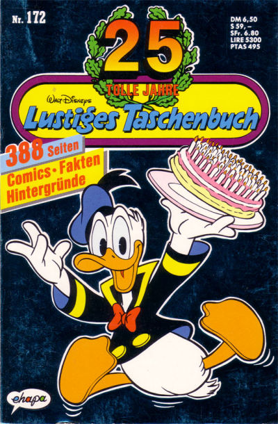 Cover for Lustiges Taschenbuch (Egmont Ehapa, 1967 series) #172 - 25 tolle Jahre