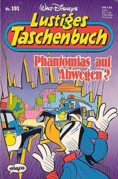 Cover for Lustiges Taschenbuch (Egmont Ehapa, 1967 series) #191 - Phantomias auf Abwegen?