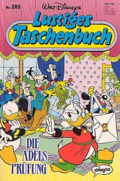Cover for Lustiges Taschenbuch (Egmont Ehapa, 1967 series) #205 - Die Adelsprüfung
