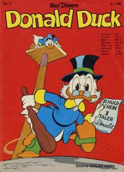 Cover for Donald Duck (Egmont Ehapa, 1974 series) #7