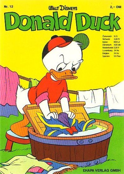 Cover for Donald Duck (Egmont Ehapa, 1974 series) #12