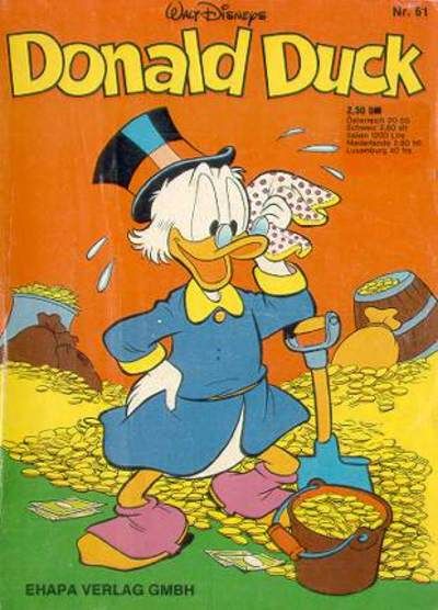 Cover for Donald Duck (Egmont Ehapa, 1974 series) #61