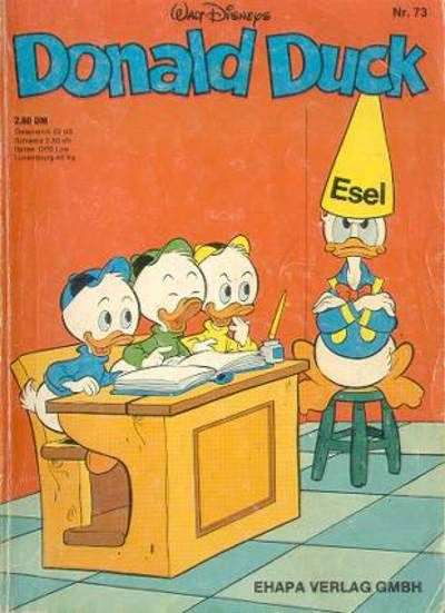 Cover for Donald Duck (Egmont Ehapa, 1974 series) #73