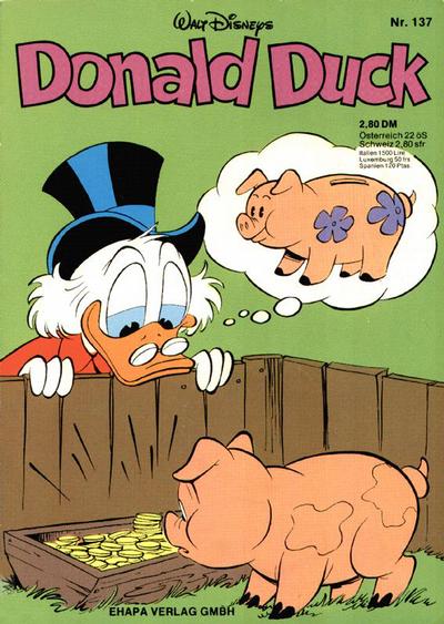 Cover for Donald Duck (Egmont Ehapa, 1974 series) #137