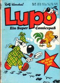 Cover Thumbnail for Lupo (Pabel Verlag, 1980 series) #40