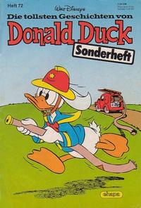 Cover Thumbnail for Die tollsten Geschichten von Donald Duck (Egmont Ehapa, 1965 series) #72