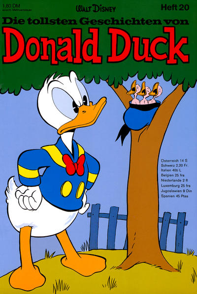 Cover for Die tollsten Geschichten von Donald Duck (Egmont Ehapa, 1965 series) #20