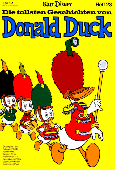 Cover for Die tollsten Geschichten von Donald Duck (Egmont Ehapa, 1965 series) #23