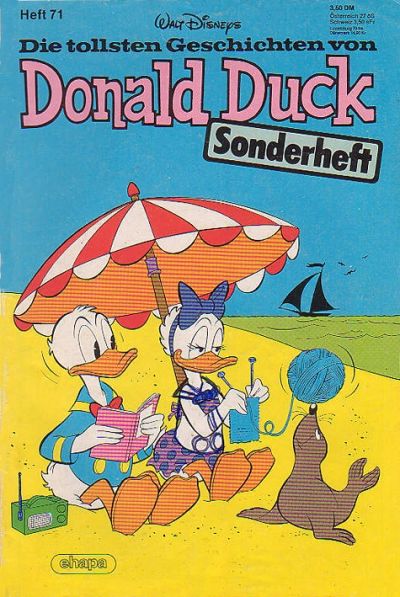 Cover for Die tollsten Geschichten von Donald Duck (Egmont Ehapa, 1965 series) #71