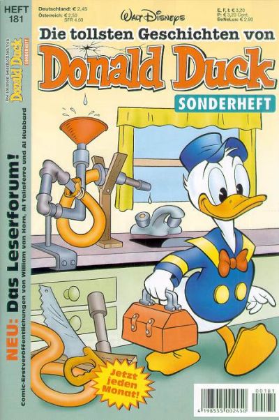 Cover for Die tollsten Geschichten von Donald Duck (Egmont Ehapa, 1965 series) #181
