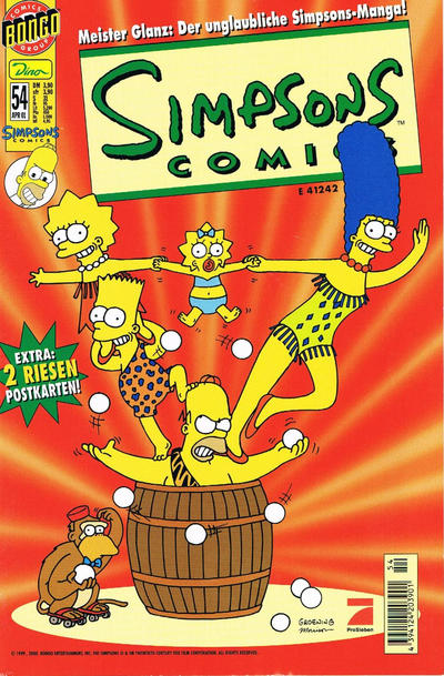 Cover for Simpsons Comics (Dino Verlag, 1996 series) #54