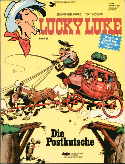Cover for Lucky Luke (Egmont Ehapa, 1977 series) #15 - Die Postkutsche