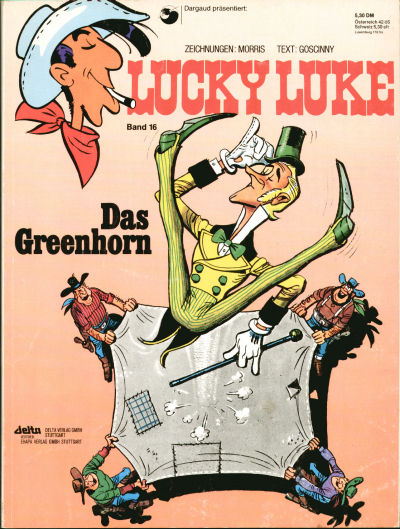 Cover for Lucky Luke (Egmont Ehapa, 1977 series) #16 - Das Greenhorn