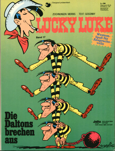 Cover for Lucky Luke (Egmont Ehapa, 1977 series) #17 - Die Daltons brechen aus