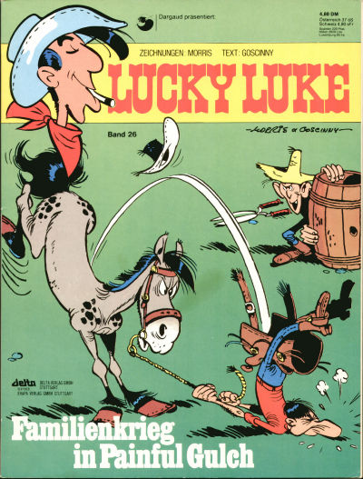 Cover for Lucky Luke (Egmont Ehapa, 1977 series) #26 - Familienkrieg in Painful Gulch