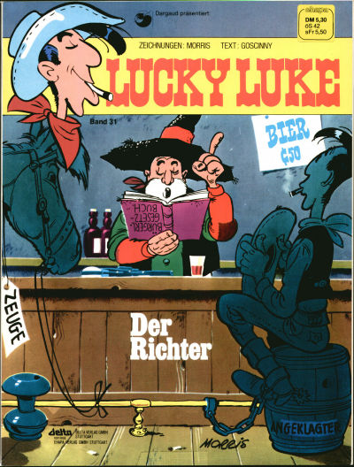 Cover for Lucky Luke (Egmont Ehapa, 1977 series) #31 - Der Richter