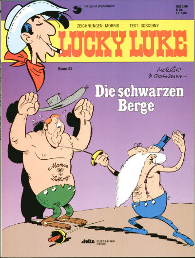 Cover for Lucky Luke (Egmont Ehapa, 1977 series) #59 - Die schwarzen Berge