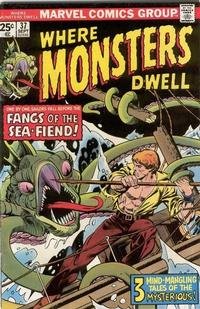 Cover for Where Monsters Dwell (Marvel, 1970 series) #37