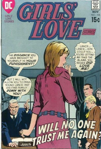 Cover for Girls' Love Stories (DC, 1949 series) #155