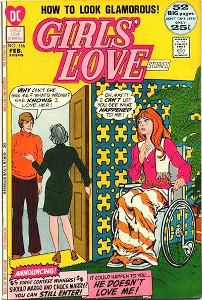 Cover for Girls' Love Stories (DC, 1949 series) #166