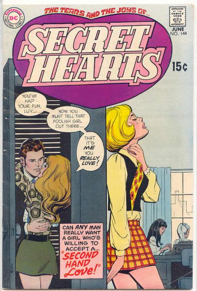 Cover for Secret Hearts (DC, 1949 series) #144