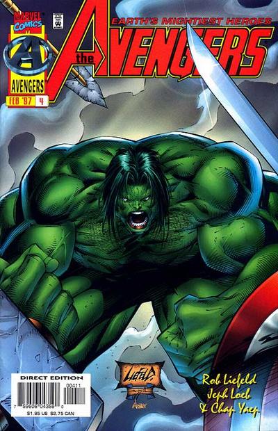 Cover for Avengers (Marvel, 1996 series) #4 [Direct Edition]
