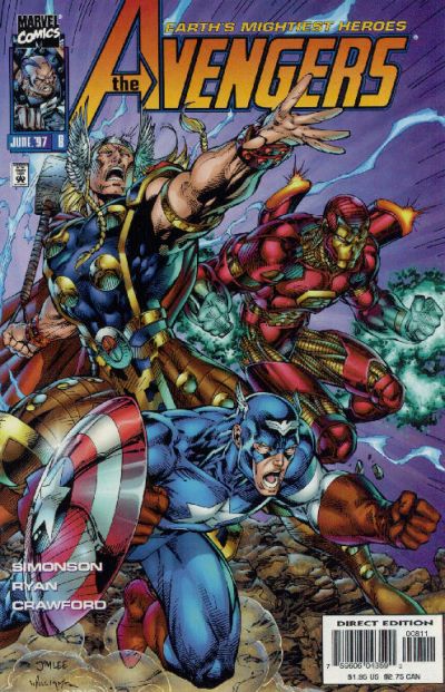 Cover for Avengers (Marvel, 1996 series) #8 [Direct Edition]