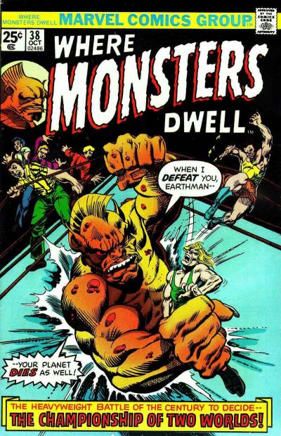 Cover for Where Monsters Dwell (Marvel, 1970 series) #38