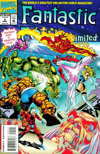 Cover for Fantastic Four Unlimited (Marvel, 1993 series) #5 [Direct Edition]