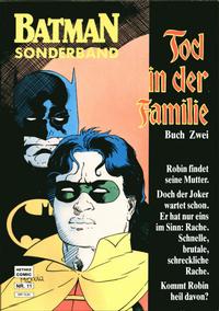 Cover Thumbnail for Batman Sonderband (Norbert Hethke Verlag, 1989 series) #11 - Tod in der Familie - Buch zwei