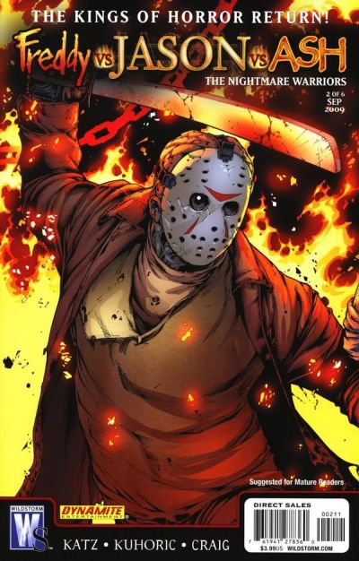 Cover for Freddy vs Jason vs Ash (of Army of Darkness): The Nightmare Warriors (DC, 2009 series) #2