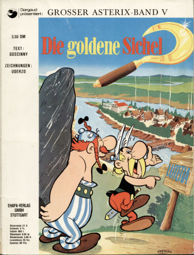 Cover for Asterix (Egmont Ehapa, 1968 series) #5 - Die goldene Sichel [3,50 DM]